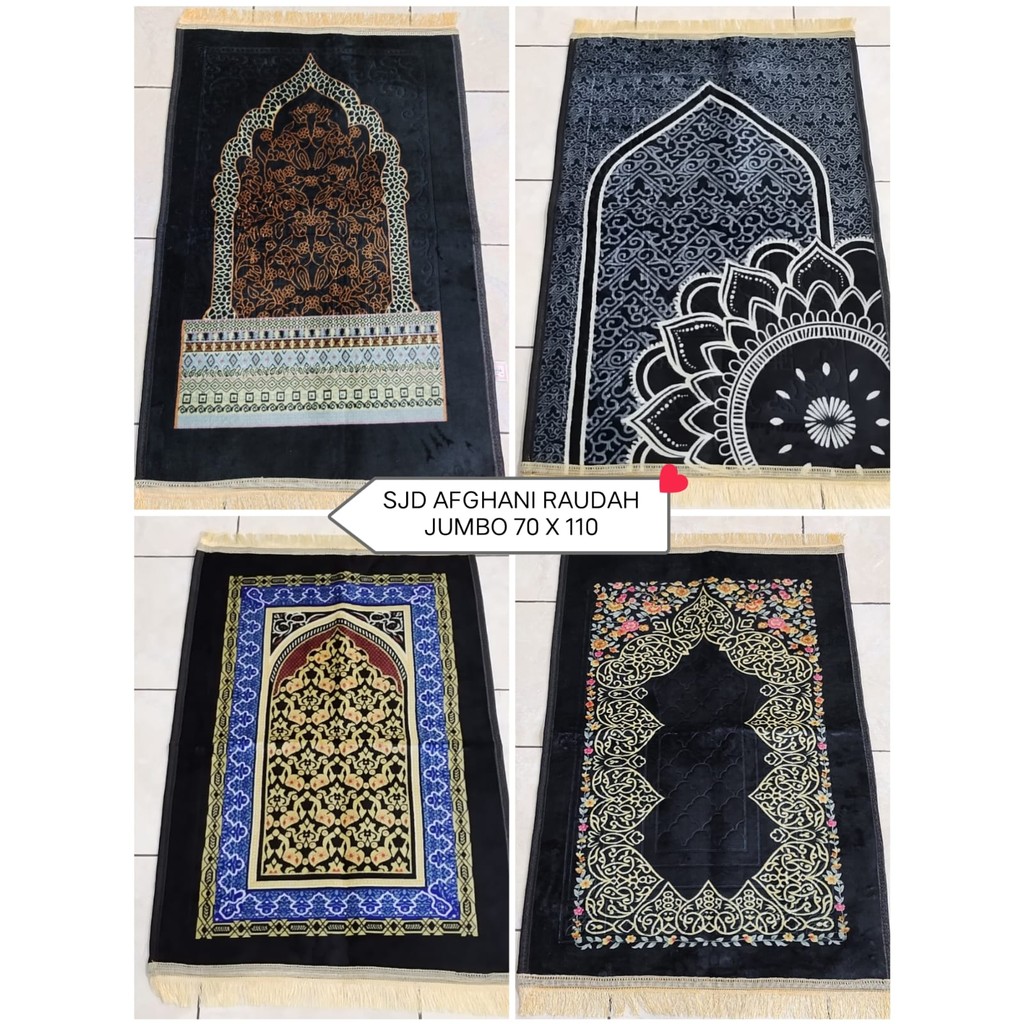 Jual AFGHANI SAJADAH RAUDAH JUMBO 70CM X 110CM | Shopee Indonesia