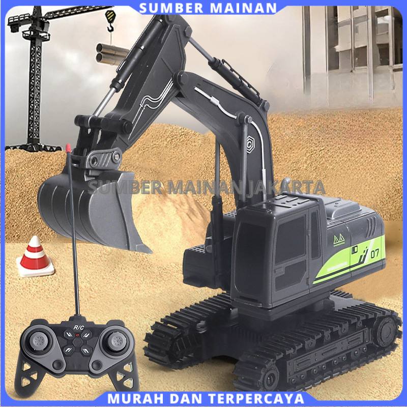 Jual Mainan Excavator RC Alat Berat – Remote Control 6 Channel, Baterai ...