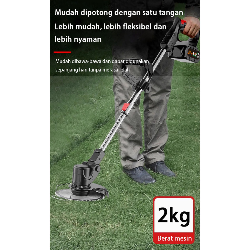 Jual AMJ Mesin Potong Rumput 24 Volt Portable Tanpa L | Shopee Indonesia