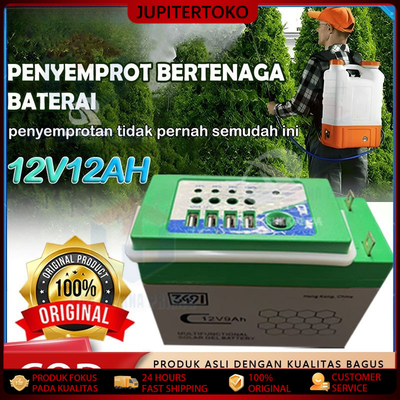 Jual Aki Kering Sprayer Elektrik Baterai Asli Aki Tangki Semprot 12V