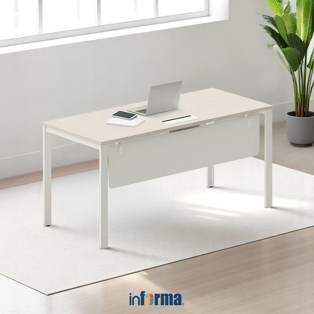 Jual Informa Sieben I I I Meja Kantor - Putih Office Table Furnitur ...