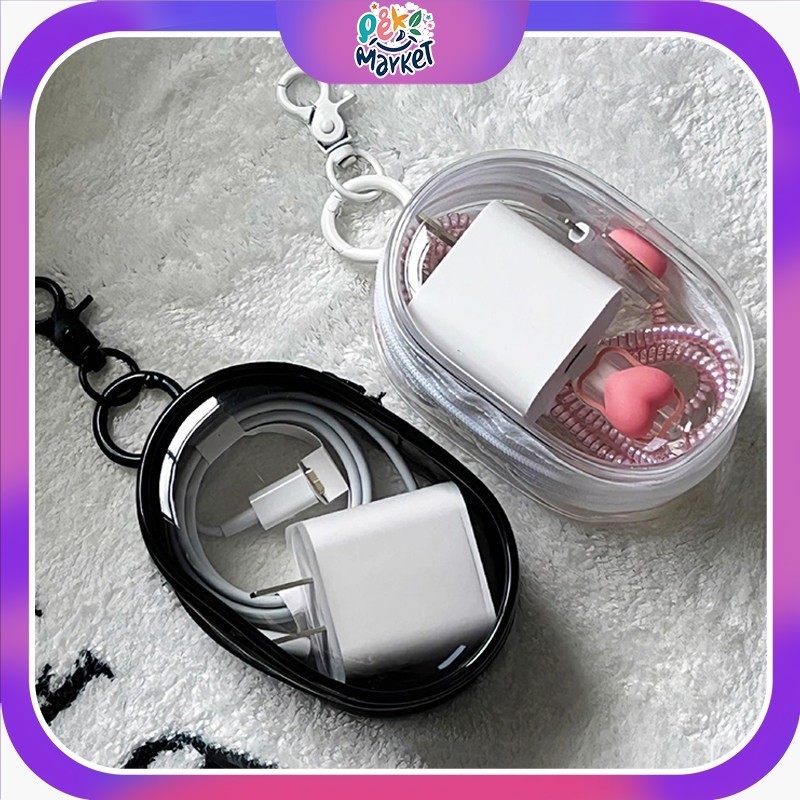 Jual Kotak Penyimpanan Kabel Data Transparan Kotak Pelindung Kabel