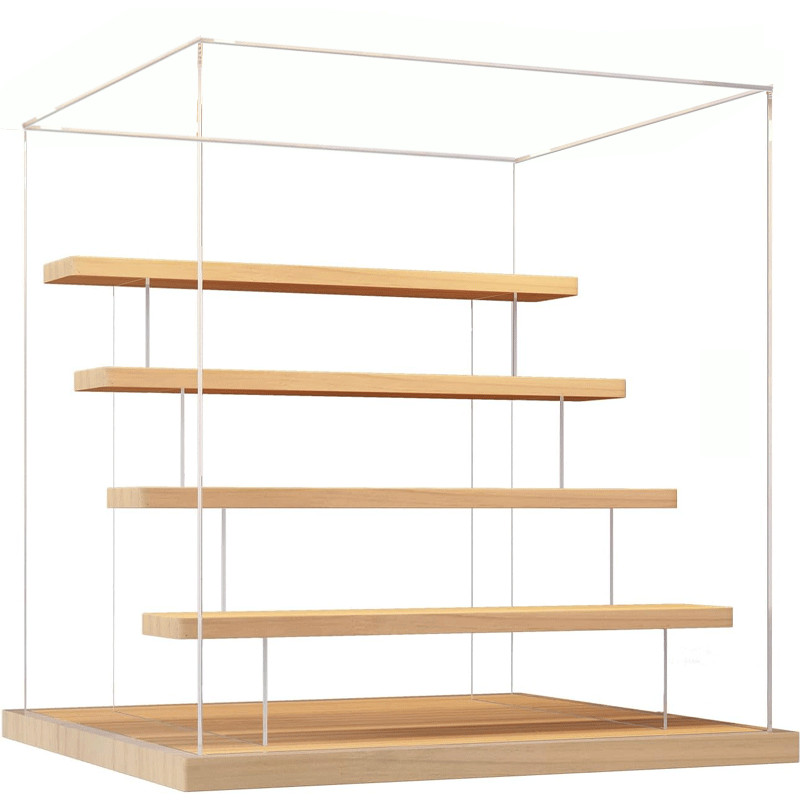 Jual 2-3 Susun Akrilik Display Box / Wood Acrylic Blind Box / Kotak ...