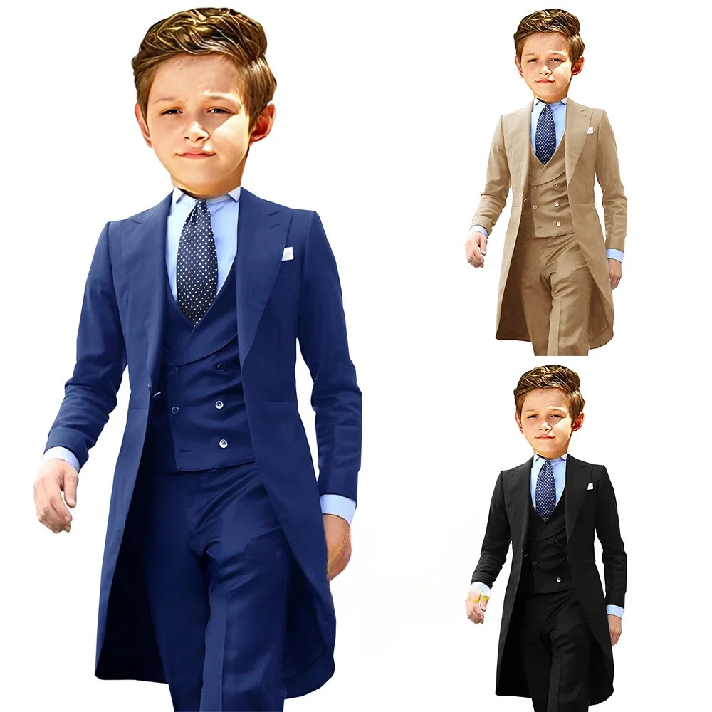 White Blue Boys three toned formal Jacket