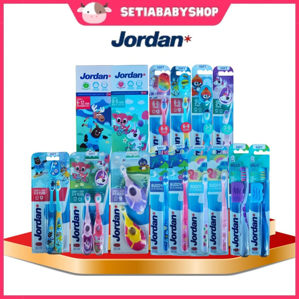 Jual **Jordan Toothbrush | Toothpaste | Step 1 2 3 | Buddy | Hello ...
