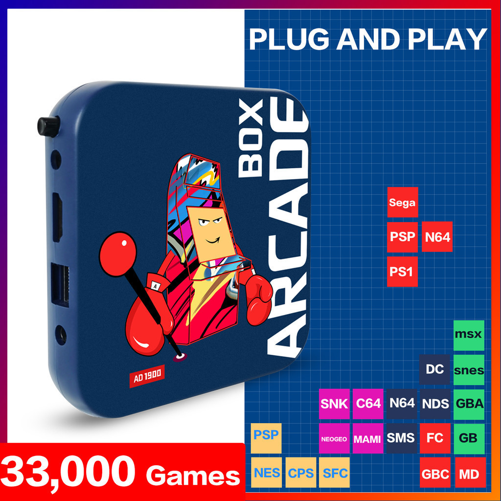 Jual Arcade Box Classic Retro Game Console for PS1/DC Built-in 33000 ...