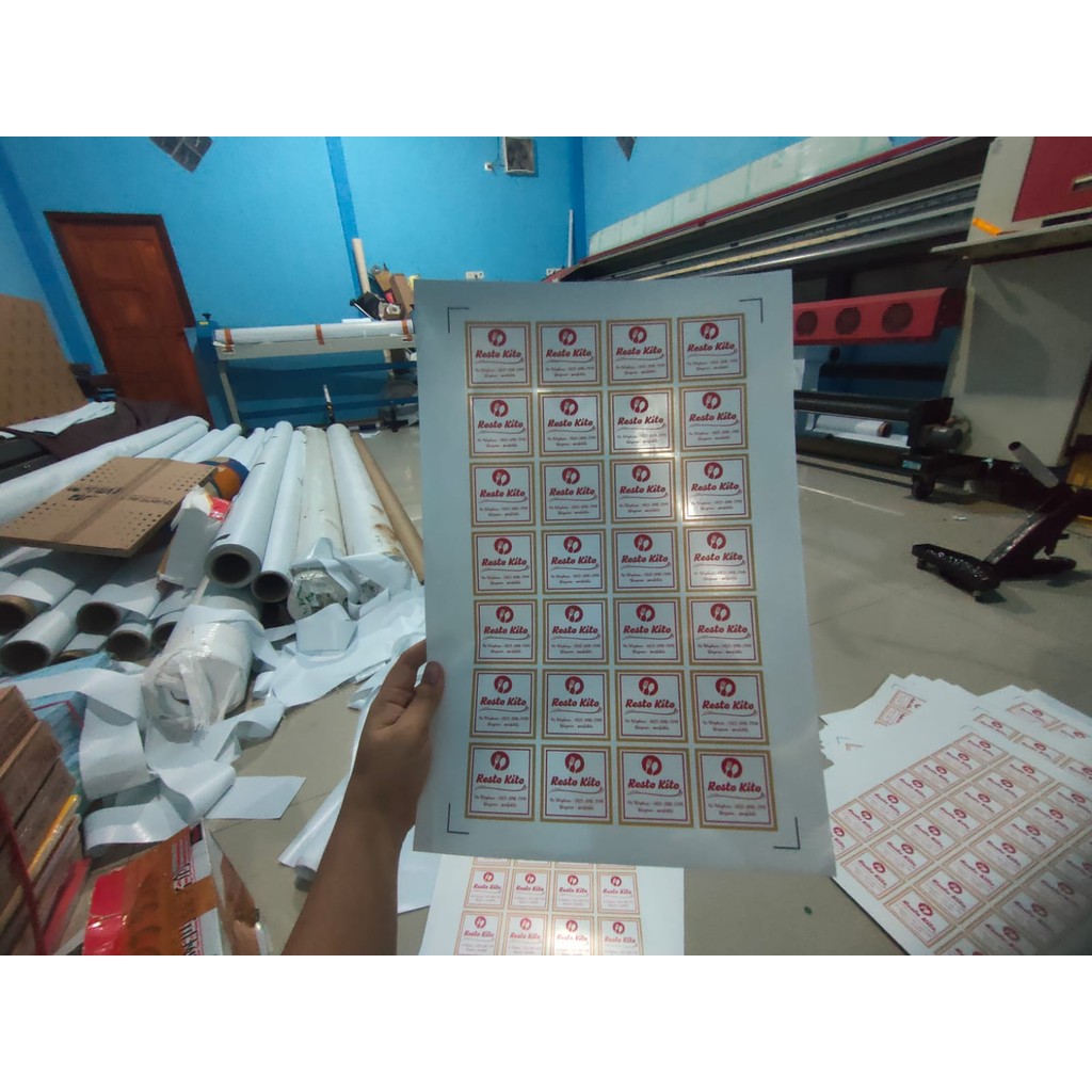 Jual Sticker Chromo Label Kemasan A3+ | Shopee Indonesia