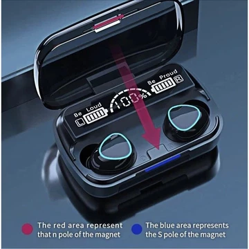 HEADSET BLUETOOTH M10 F9 Powerbank 3500mAh Earphone Headset Wireless Bluetooth Full Bass Stereo