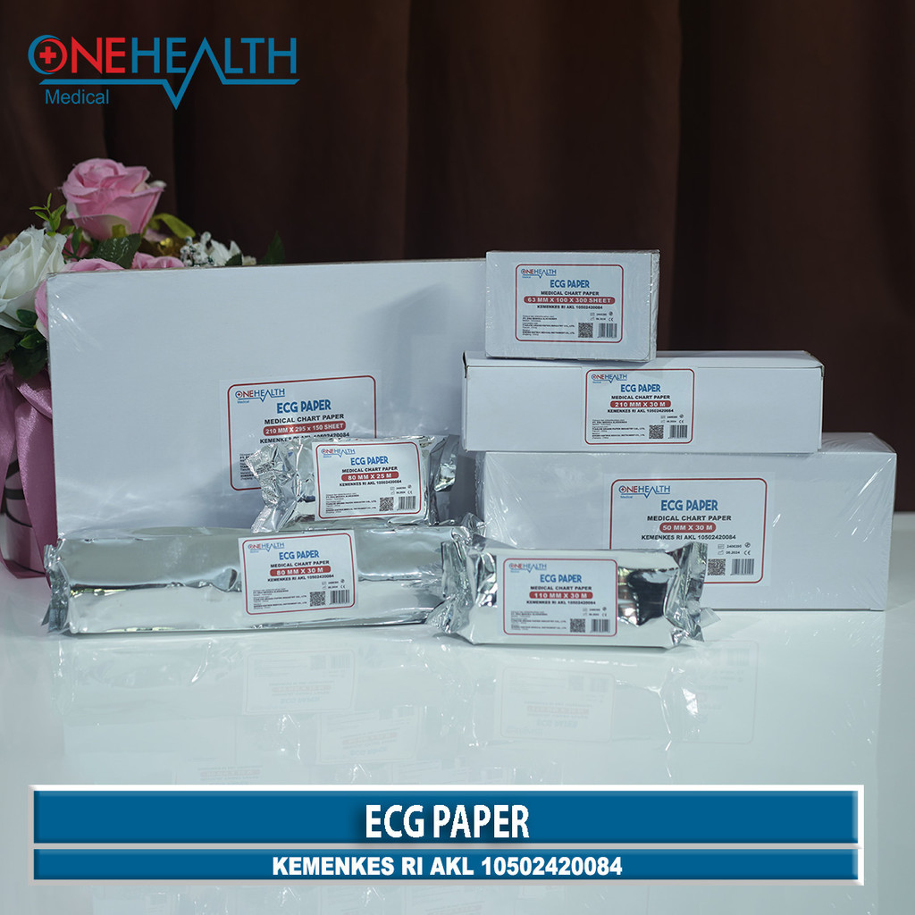 Jual ONEHEALTH ECG PAPER MEDICAL CHART PAPER CARDIOCARE TELE PAPER ...