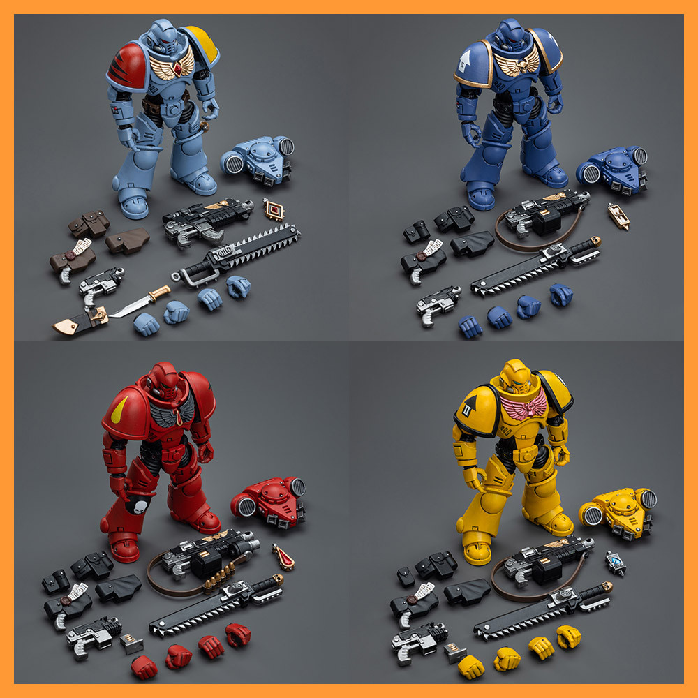 Action Figure Joytoy X Warhammer 40k JT6632 – Ultramarine Intercessor – Scala 1/18 (4,5 Pollici) – Dipinta