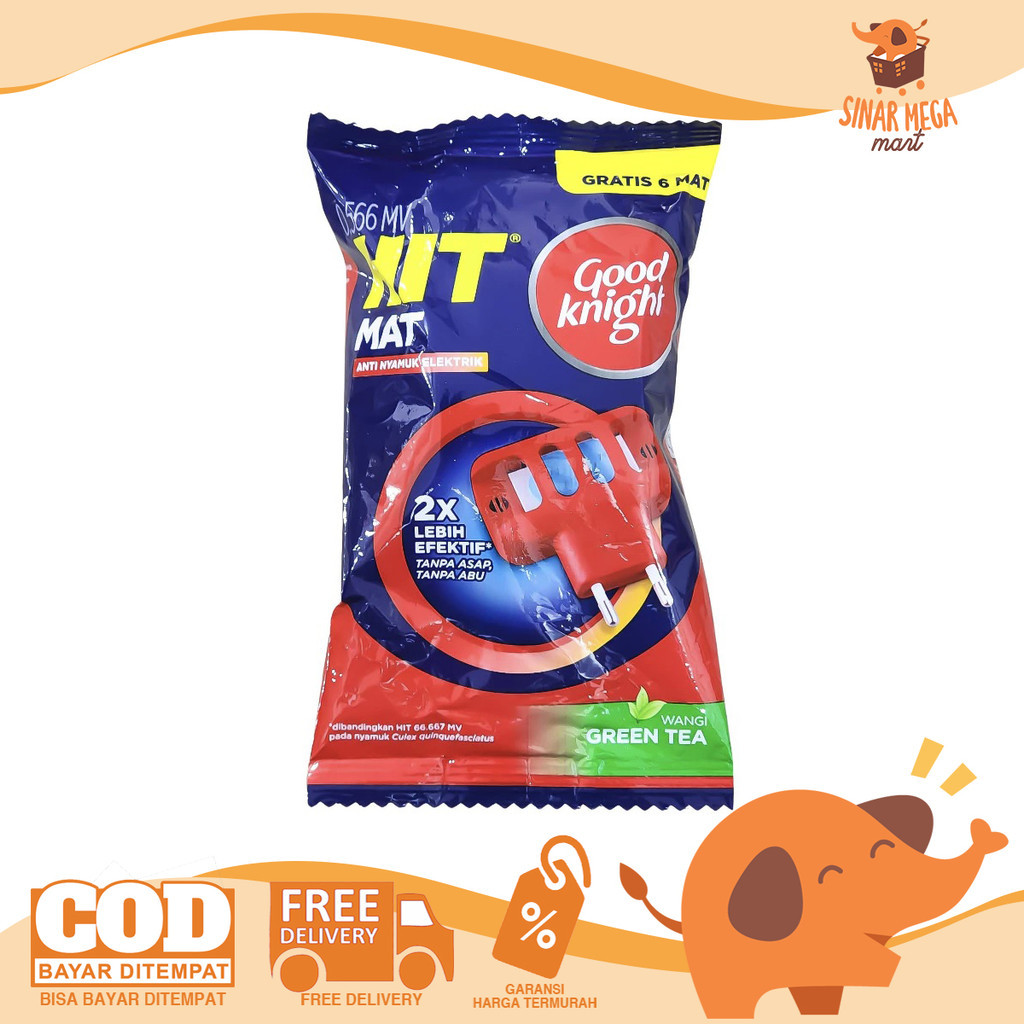Jual HIT MAT Good Knight Device + Refill Green Tea / Obat Nyamuk ...