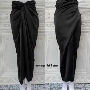 Rok Lilit Polos Satin PREMIUM Wrap Skirt Rok Lilit Polos Rok Lilit Satin