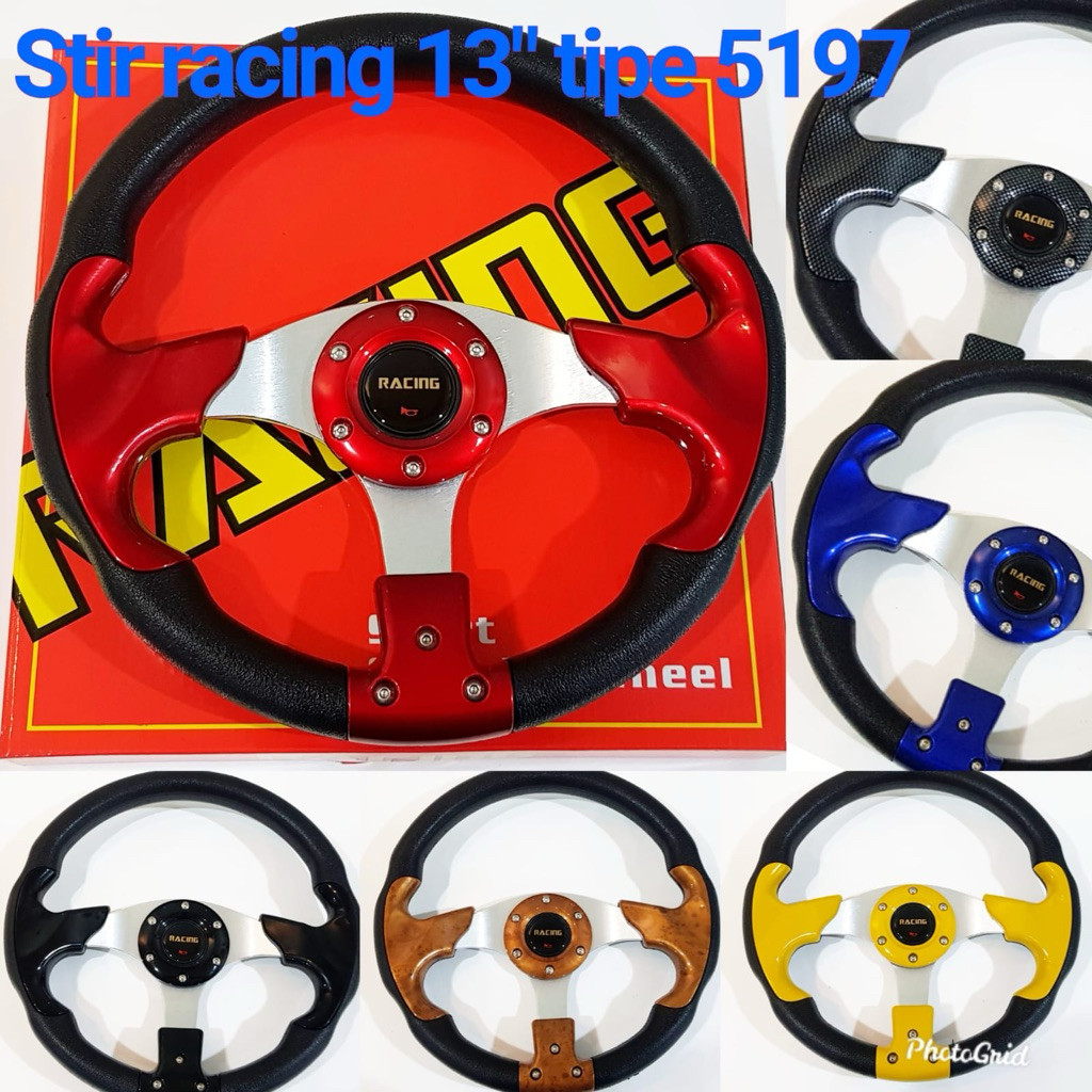 Jual Steer Stir Racing 13 Inch Tipe 5197 Universal – Model Sporty ...