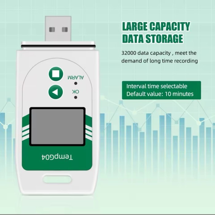 Jual TempG04 USB Suhu Temperature Data Logger Export To CSV & PDF 32000 ...