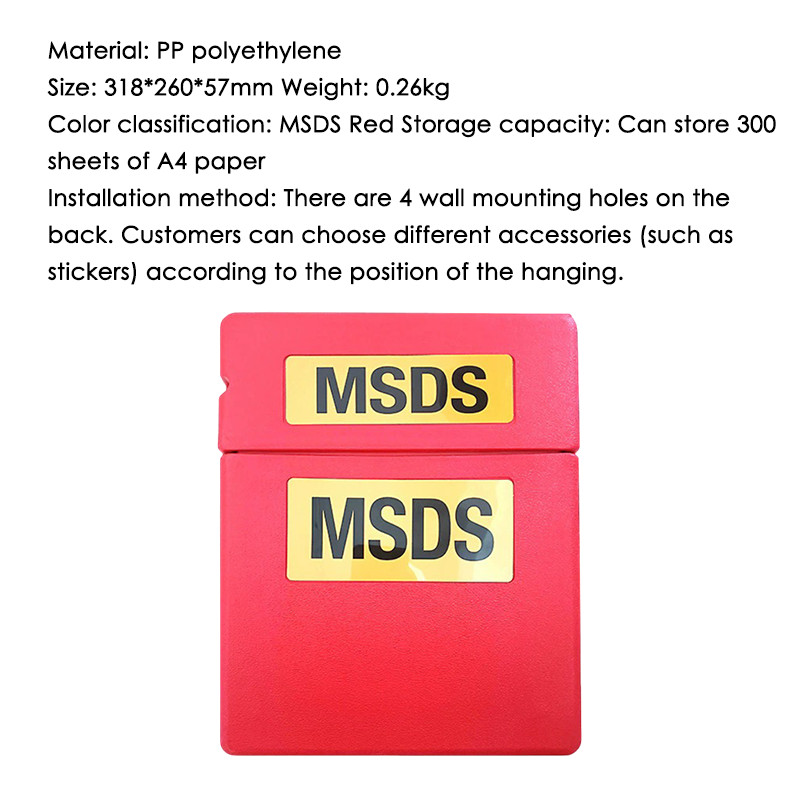 Jual MSDS Document Storage Box / Kotak MSDS Safety Box / SDS Station ...