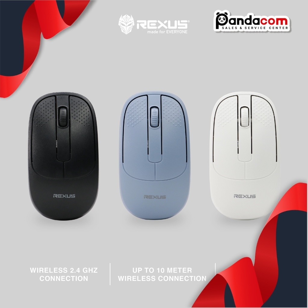 Jual Rexus Mouse Wireless Office Q5 Silent Click | Shopee Indonesia