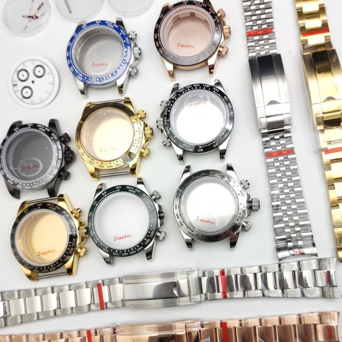 Boîtier De Montre Pour Mouvement ETA 7751 - Verre Saphir Antireflet - Neuf Sans Emballage D'origine