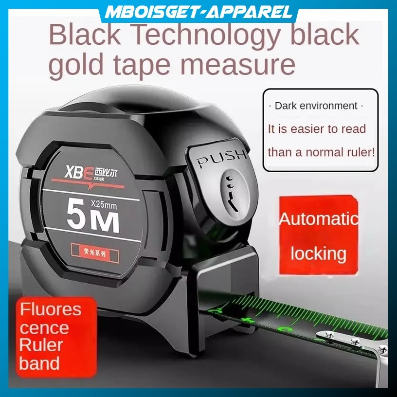 Jual MBOISGET - HEAVY DUTY PREMIUM XBR GLOW Roll Meteran Retractable ...