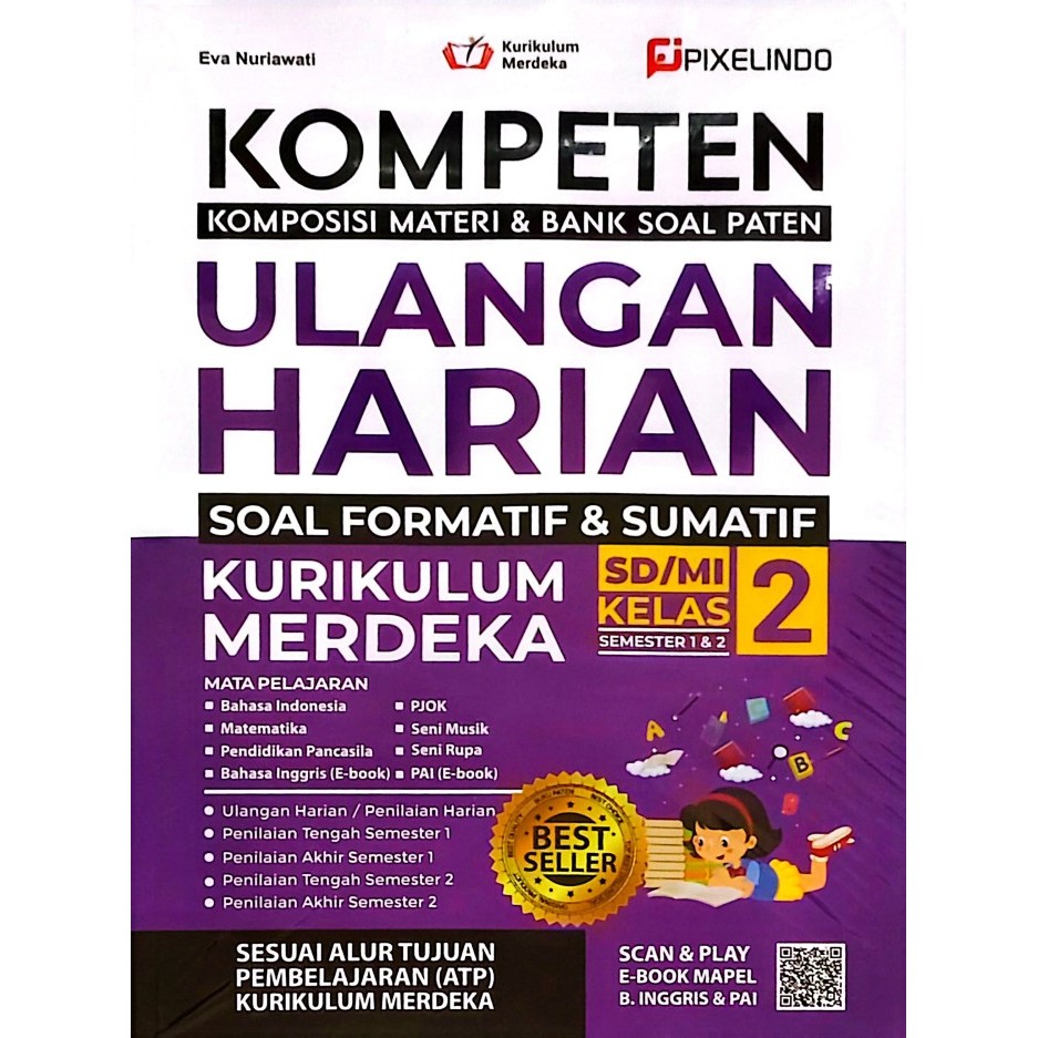 Jual Buku Kompeten Ulangan Harian SD I Kurikulum Merdeka - KELAS 1 ...