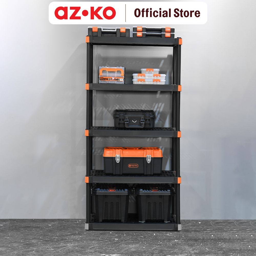 Jual AZKO Tactix Rak Penyimpanan Perkakas 5 Tingkat - Hitam/Oranye ...