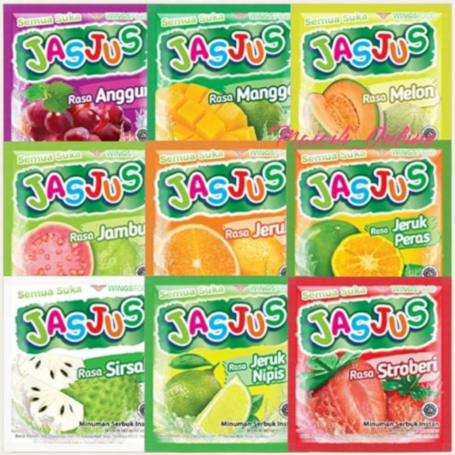Jual JAS JUS ALL VARIAN RASA/JASJUS MINUMAN RENTENG SEMUA RASA 8GR ...
