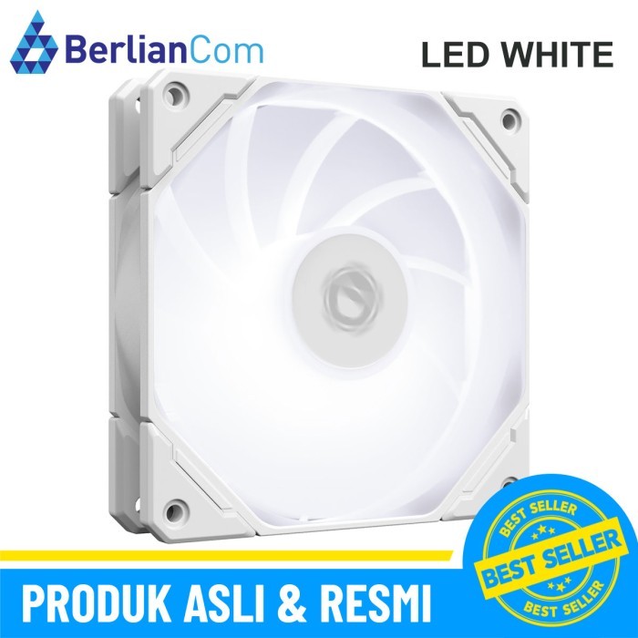 Jual ID-COOLING TF-12025 PRO SW WHITE LED 120mm PWM Fan | Shopee Indonesia