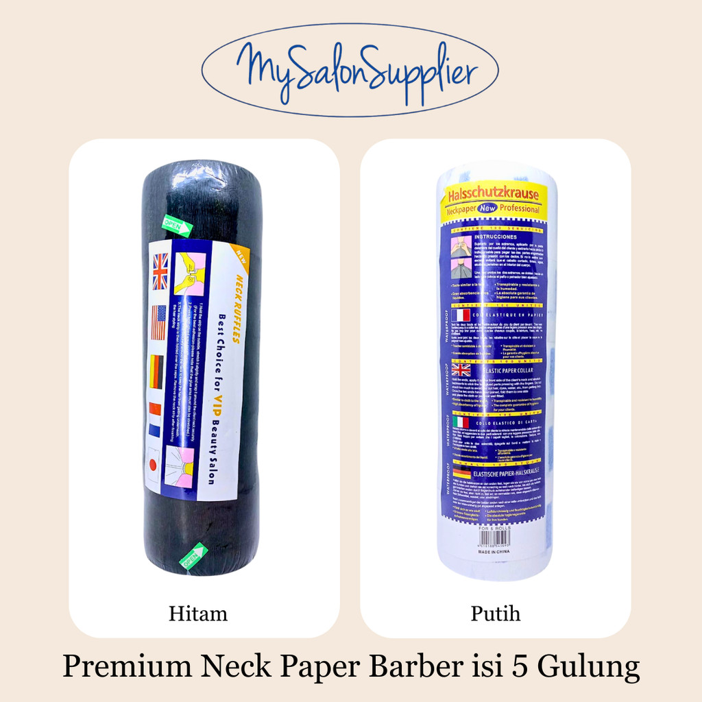 Jual Premium Neck Paper Barber / Tissue Leher / Neck Ruffles isi 5 ...