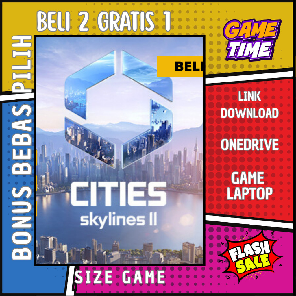 Jual CITIES SKYLINES II ULTIMATE EDITION - GAME PC - GAME LAPTOP - PC