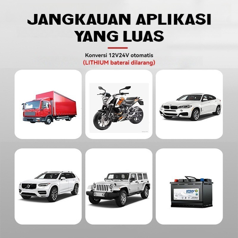 Jual 12V/24V/Charger Otomatis Aki/600W/4800AG/Smart Battery Charger ...