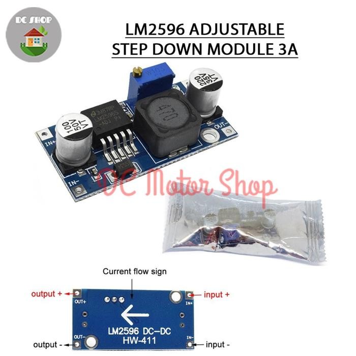 Jual LM2596 Adjustable DC Step Down Module 3A LM2596S Step Down DC to ...