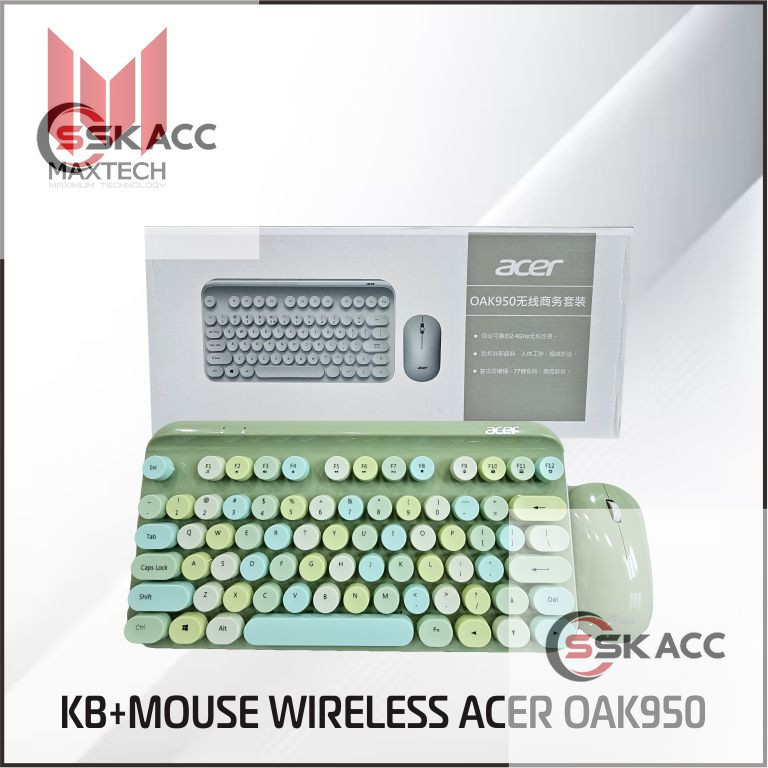 Jual Acer Wireless Retro Keyboard And Mouse Combo DISTRIBUTORACC ...