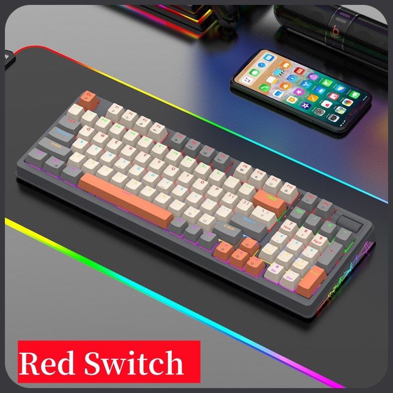 Jual Mechanical Keyboard 96 Keys Layout Spanish Russian Korean Arabic ...