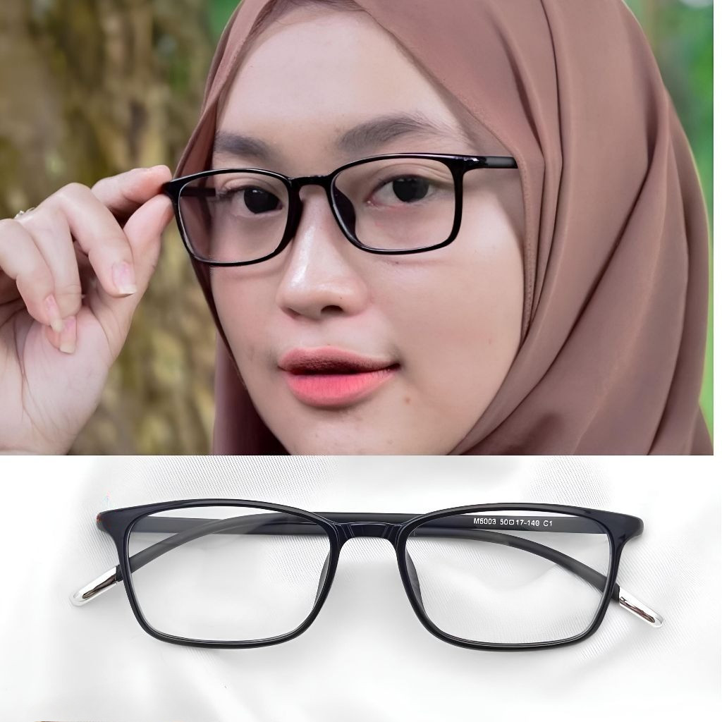 Jual Frame Kacamata 5003 Kotak Kecil Lentur Lensa Anti Radiasi ...
