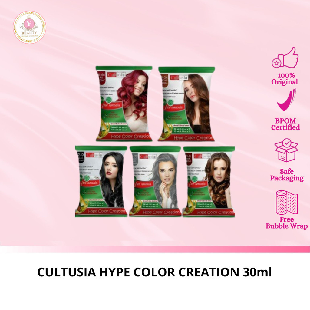 Jual YF BEAUTY CULTUSIA HYPE COLOR CREATION 30ml | Sachet Semir Rambut ...