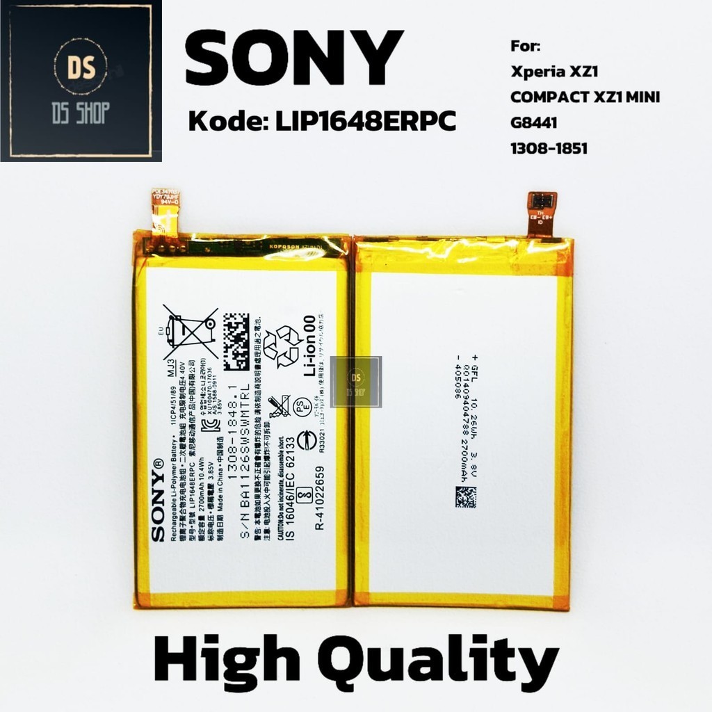 Batterie Pour Sony Xperia XZ1 Compact - 2700mAh, Modèle LIP1648ERPC - Neuf