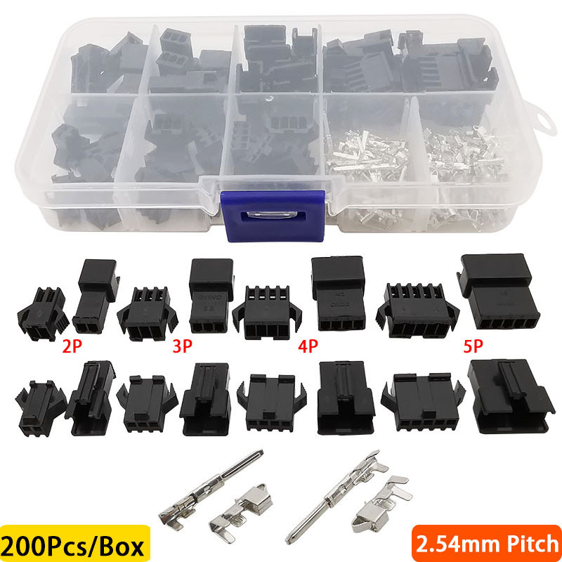 450pcs JST PH2.0 Connector Kit With 2.0mm Pitch Female Pin Header JST PH 2Pin 3Pin 4Pin Housing JST Adapter Cable Connector Socket Male And - View #5