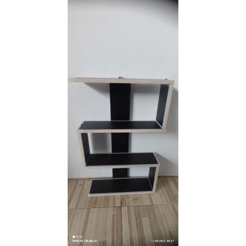 Jual Rak penyimpanan / rak dinding minimalis / Rak dinding list putih ...