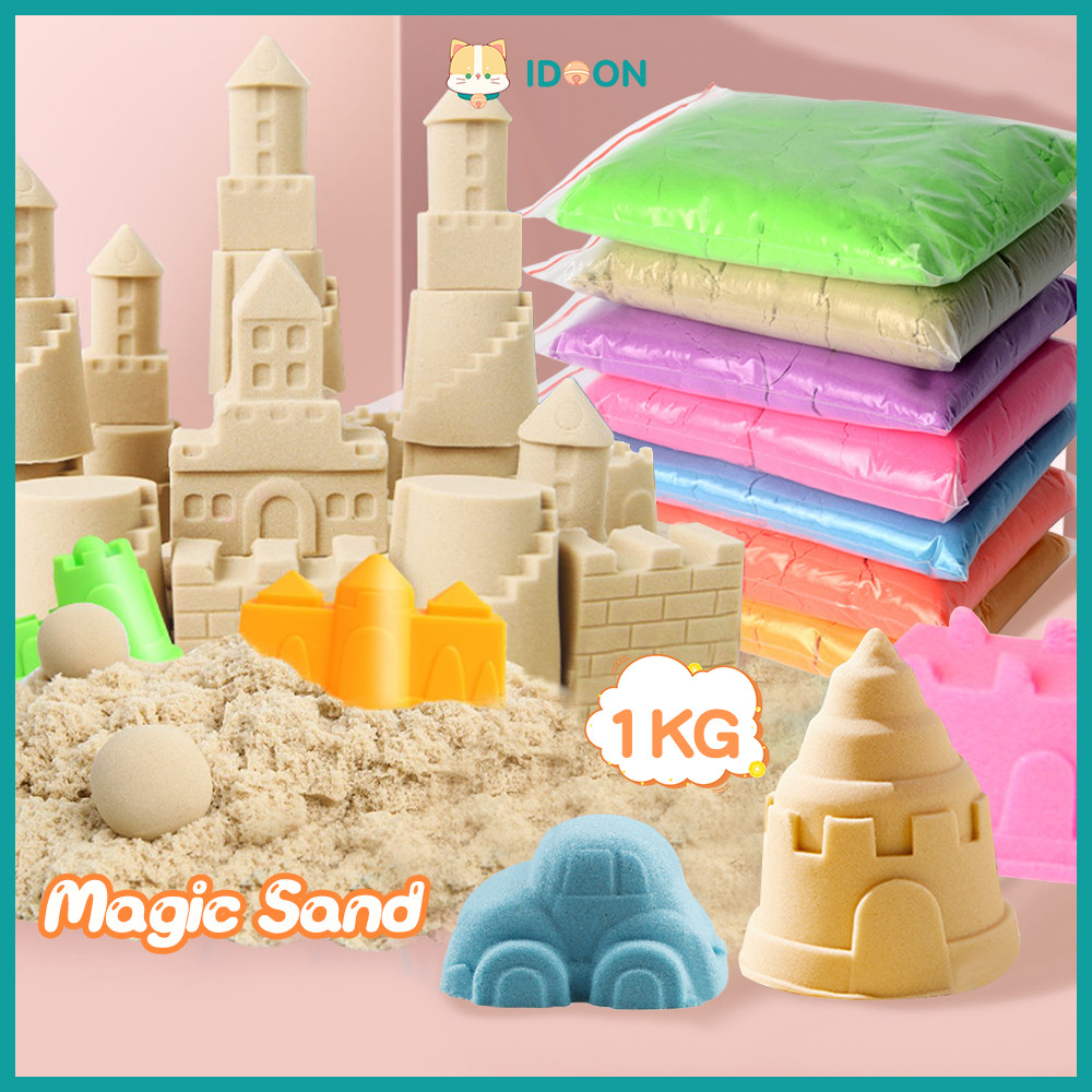 Jual IDOON Mainan pasir refill 1kg pasir ajaib magic sand | Shopee ...