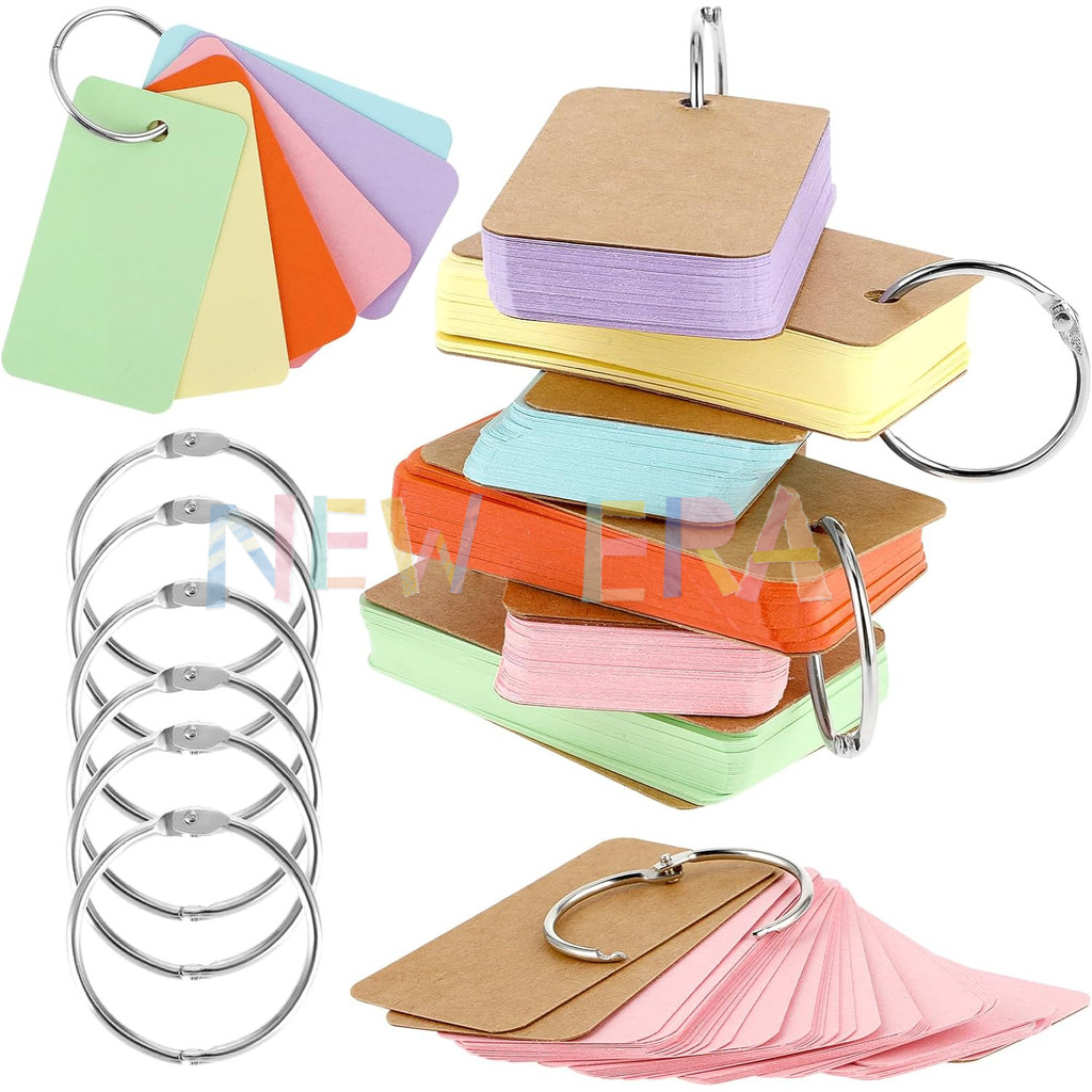 Jual Memo Notebook Ring / Flash Card Note Warna Warni Kartu | Shopee ...