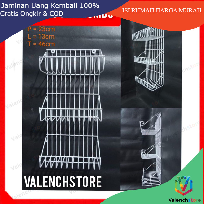 Jual RAK BUMBU / RAK SHAMPO / RB 03 MINI / RAK BOTOL / RAK SERBAGUNA ...