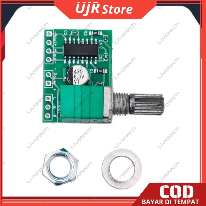 DFRobot Fermion: PAM8403 3W Mini Audio Stereo Versterker - W2.54 ( breakout