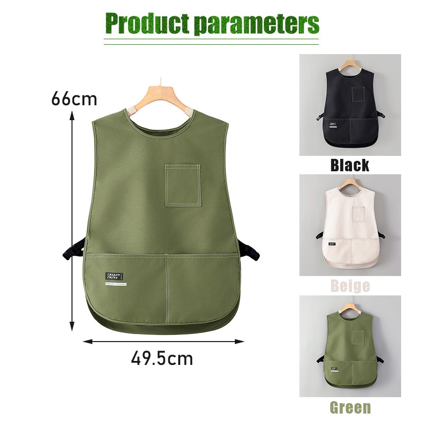 Jual Apron Celemek Barista/Barbershop/Celemek Kerja Apron Rompi Depan ...