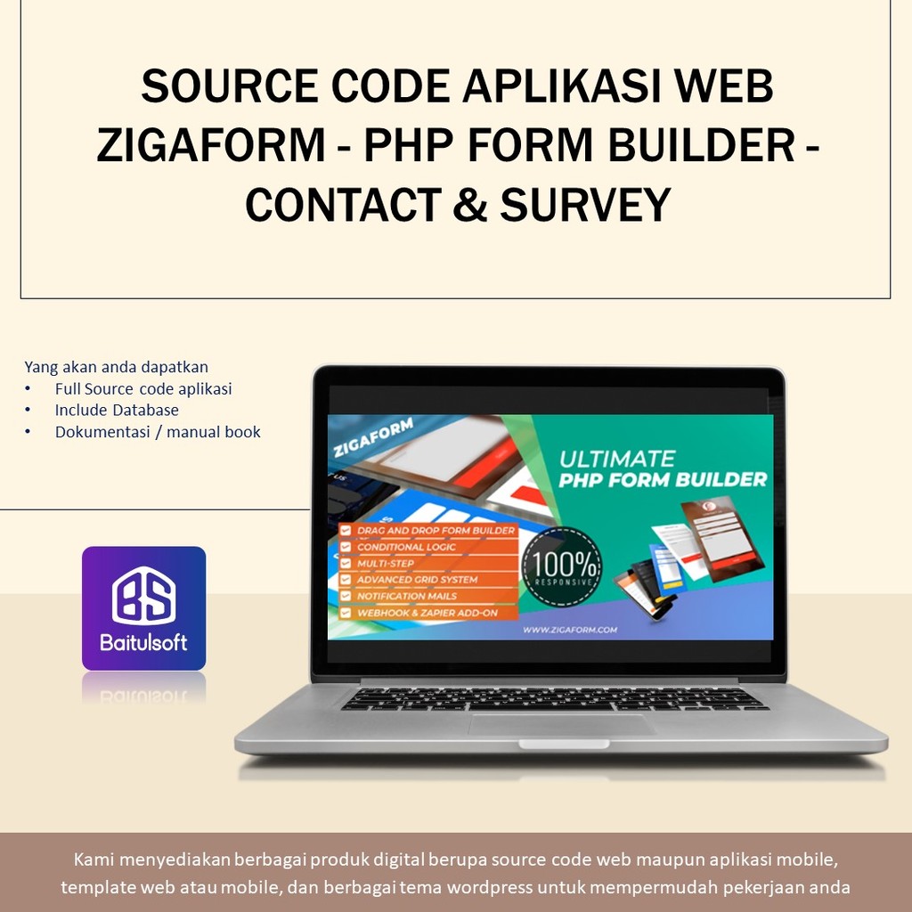 Jual SOURCE CODE APLIKASI WEB ZIGAFORM - PHP FORM BUILDER - CONTACT ...