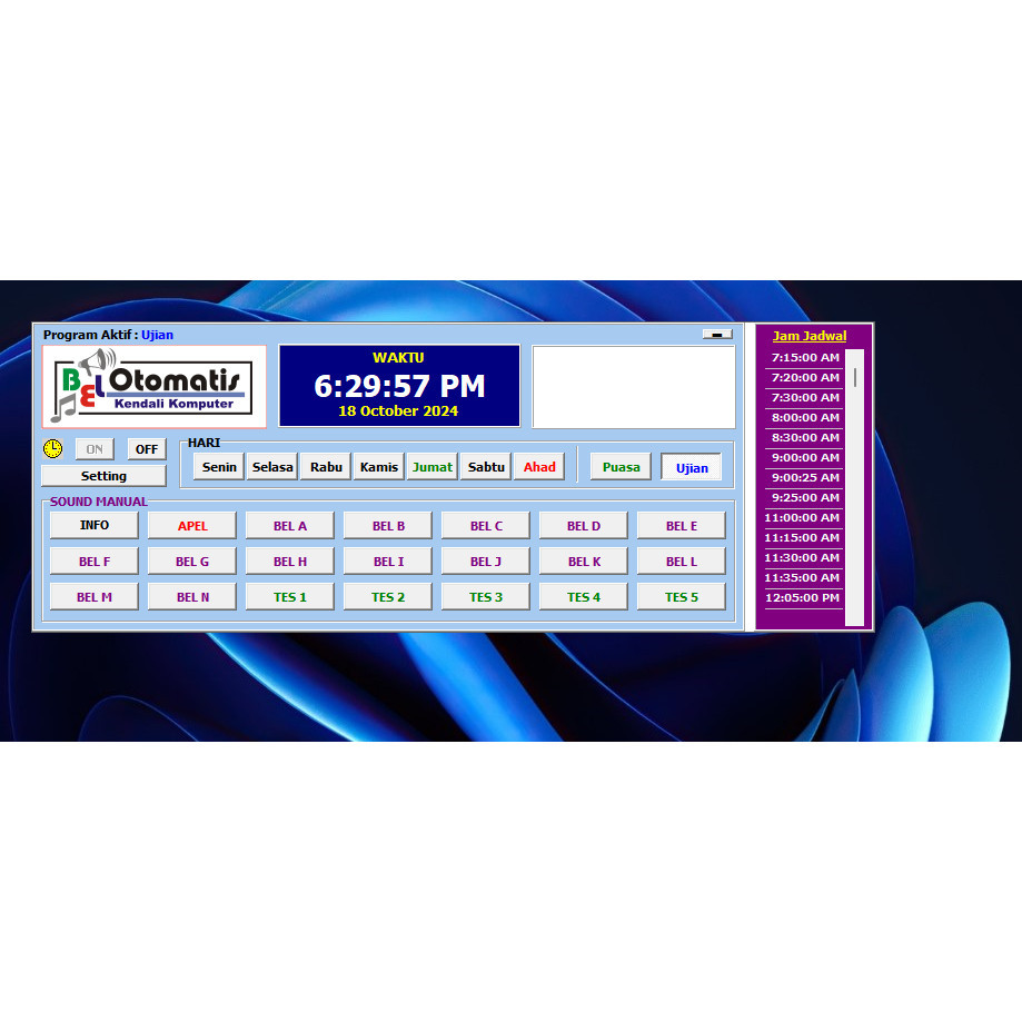 Jual software bell sekolah simple (NEW UPDATE) | Shopee Indonesia