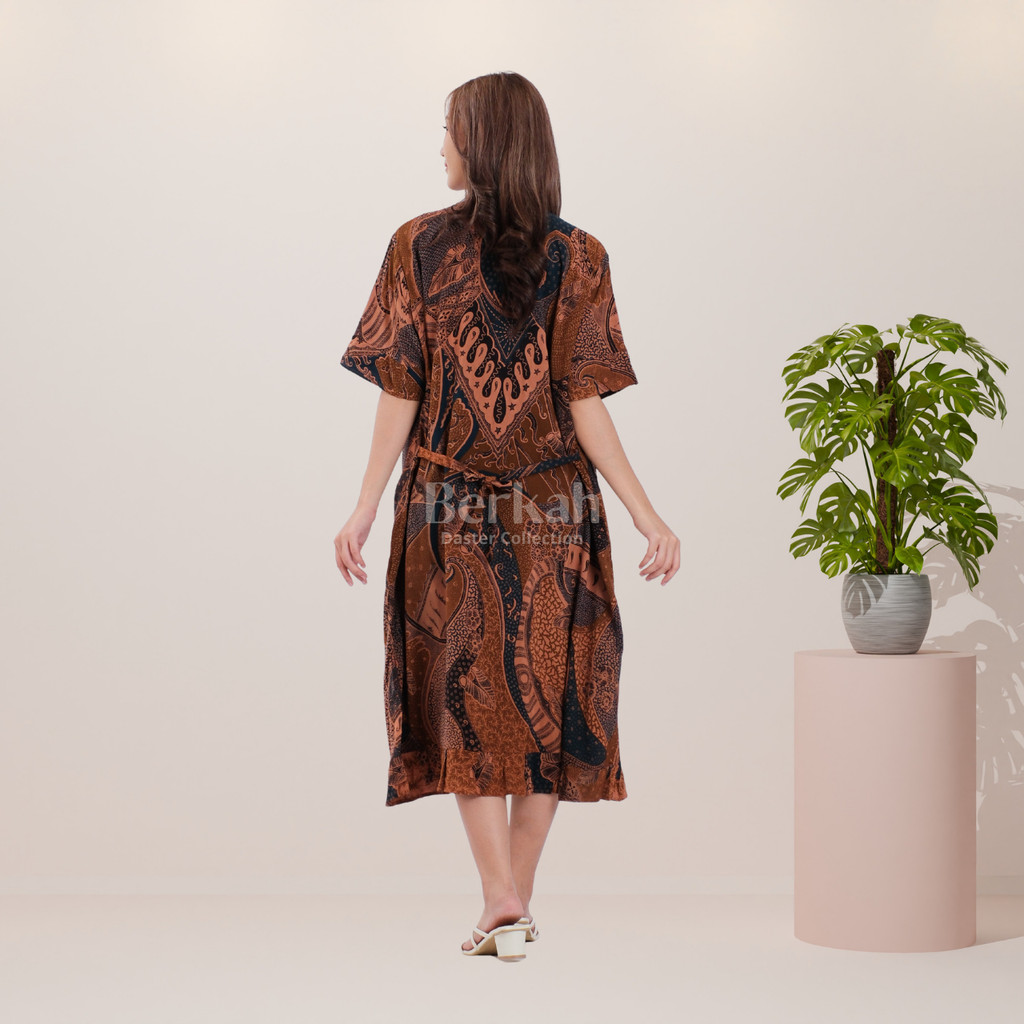 Daster Batik Rayon Busui Kancing Surya Teja 3