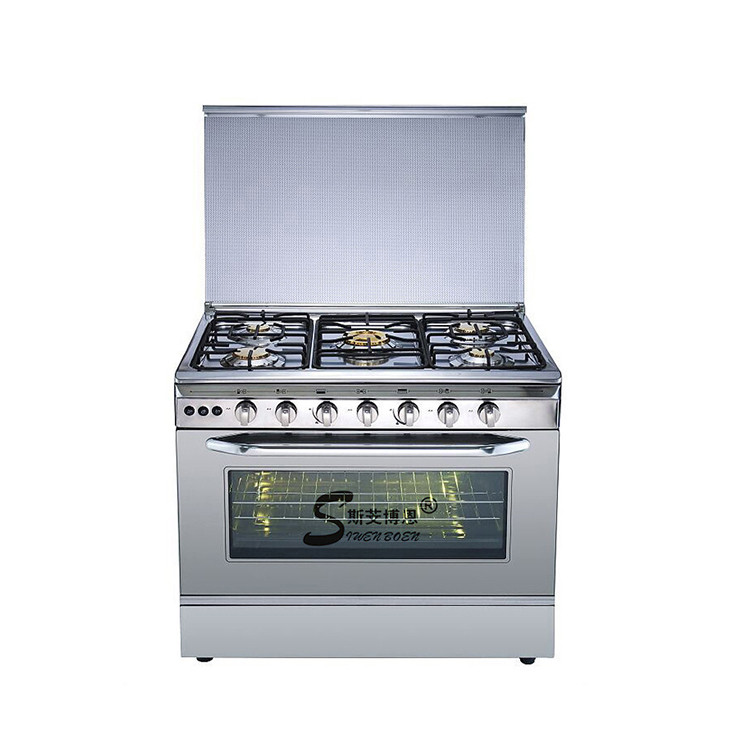 Jual 36 in household free standing 5 burners gas cooker with oven kit ...