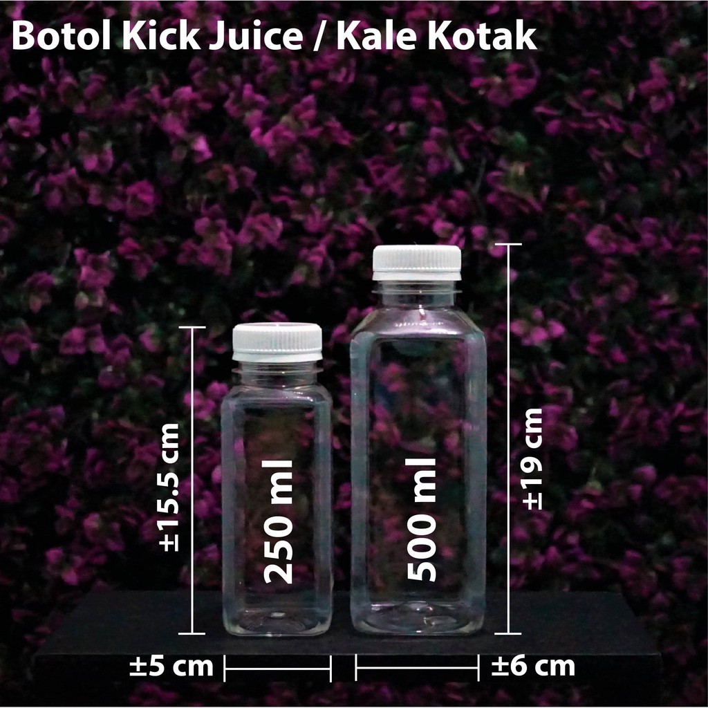 Jual (Depok) Botol Plastik Kick Juice 250 ml / Botol Kale Kotak ...