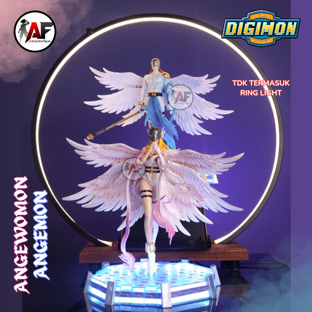 Jual Statue Action Figure Digimon Angemon & Angewomon Moon Studio ...