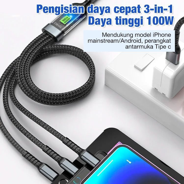 Jual Netcom Store Charger 660W Batok 131 + Kabel Data 3in1 100W Fast ...