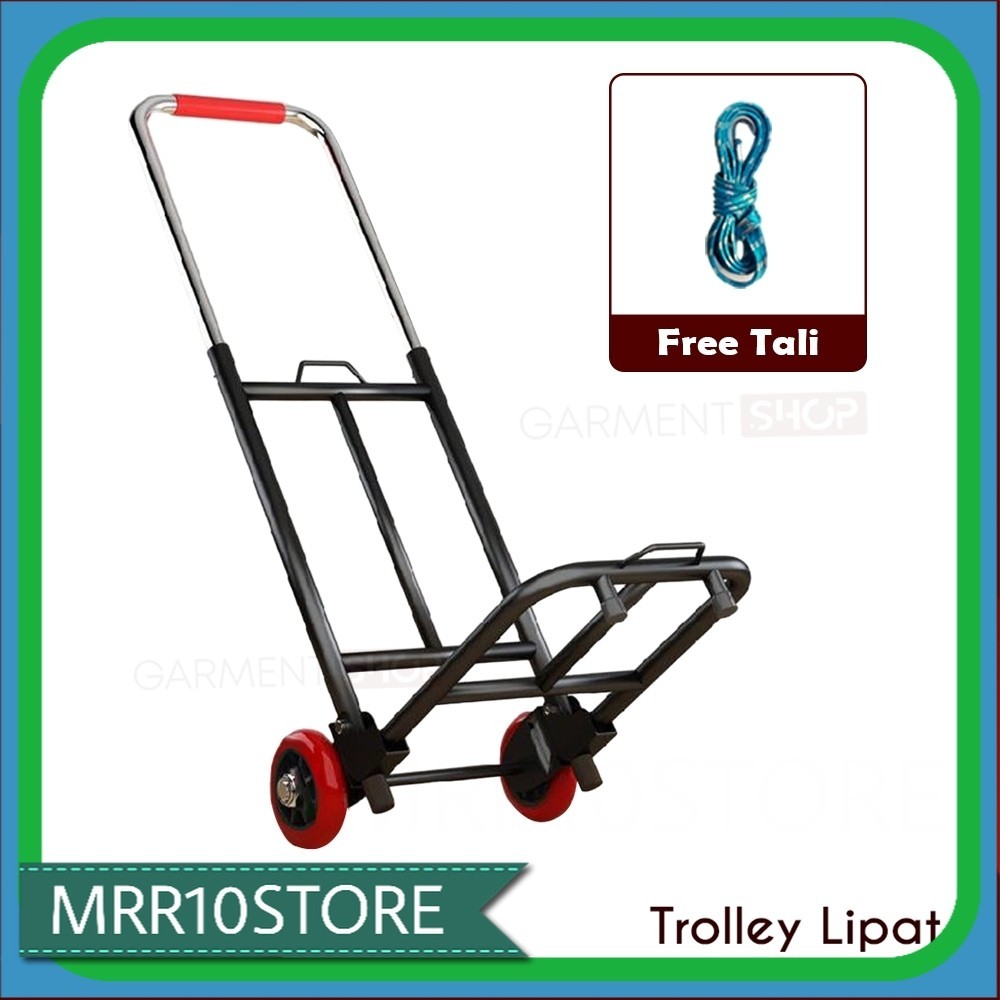 Jual Troli Lipat Besi Trolley Tarik Dorong Aqua Galon Dorongan